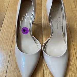 Jessica Simpson - Nude Patent Leather Heels